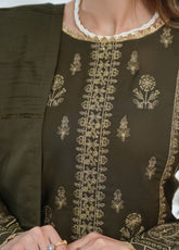 Miraas By VS Textile Embroidered Dhanak 3 Piece Unstitched Suit VS25MDWS D-48